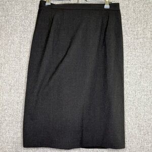 Vintage 90s Austin Reed‎ Charcoal Black Gray Pencil Suit Skirt Size Small/Medium